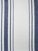 Harbor Stripe Navy on White Preshrunk Cotton